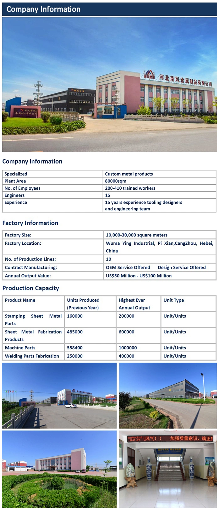 Custom Metal Stamping with High Quality and Competitive Price Fabrication